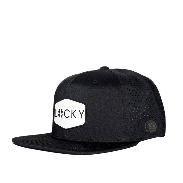 NEW Black Lucky Patch Hat – Lucky Golf