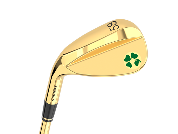 LEFT-Hand Signature Gold 58 Degree Flop Wedge – Lucky Golf